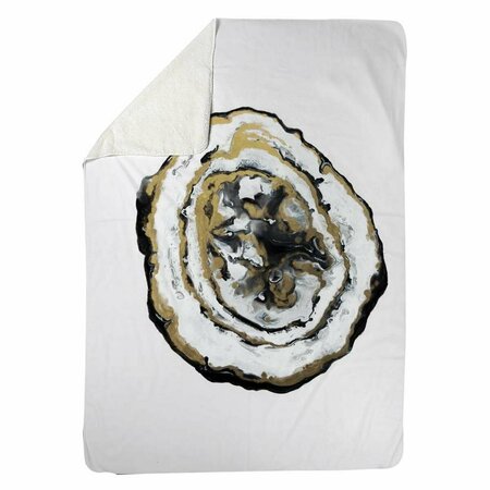 BEGIN HOME DECOR 60 x 80 in. Golden Geode-Sherpa Fleece Blanket 5545-6080-MN7